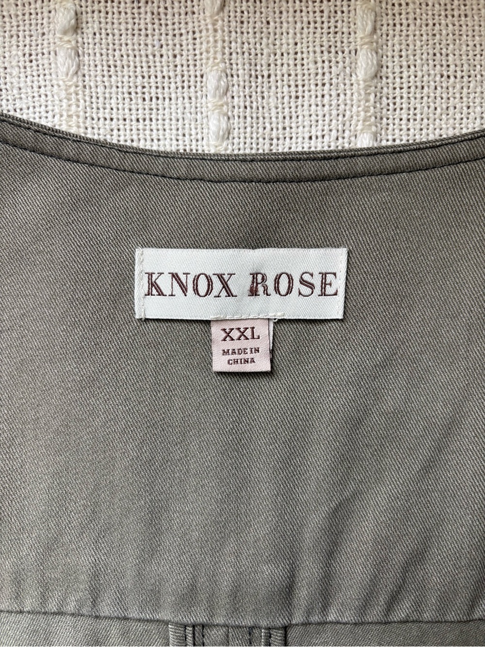 Knox Rose Olive Green Embroidered Jacket Boho Utility Cardigan Size XXL Earthy - Picture 2 of 13